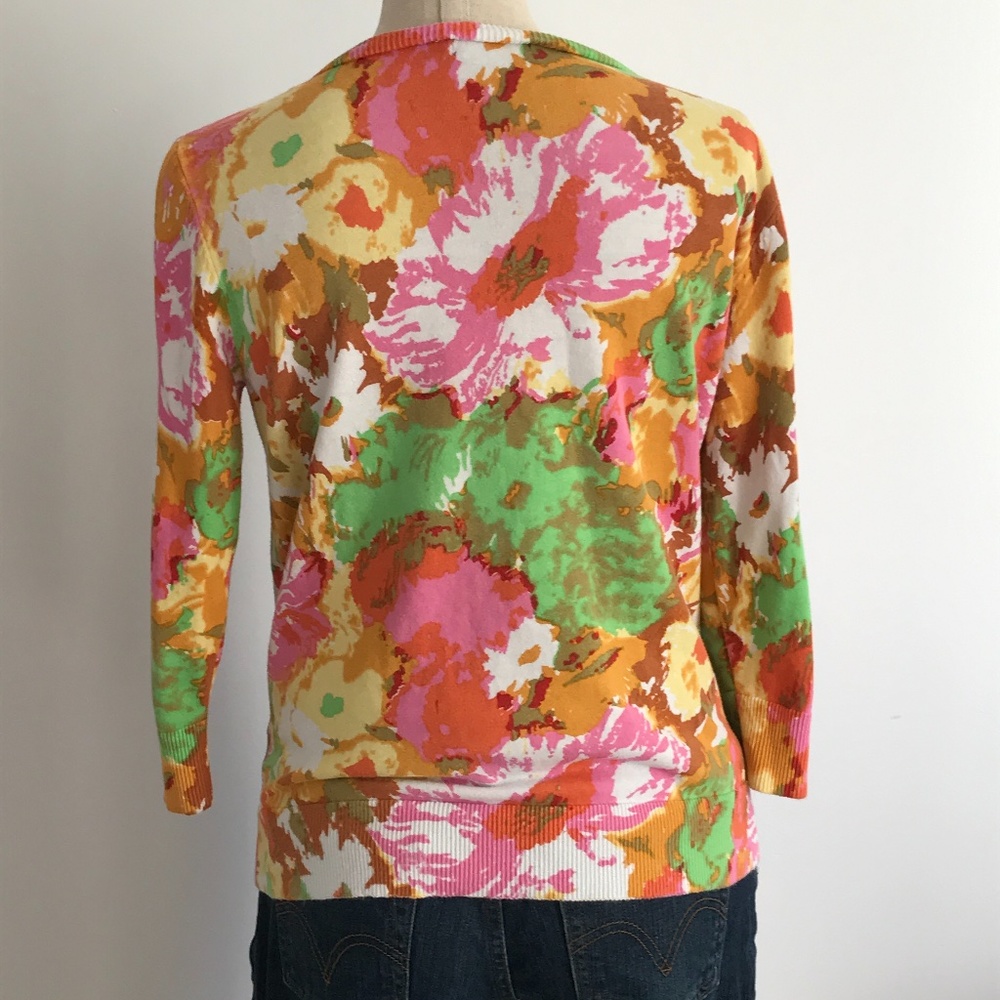 Fylo - Button up Colourful Floral Cardigan - Picture 2 of 5